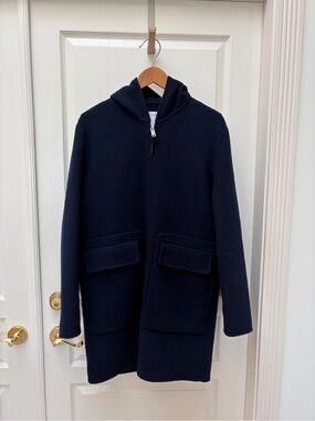 Sandro Navy Blue wool Coat